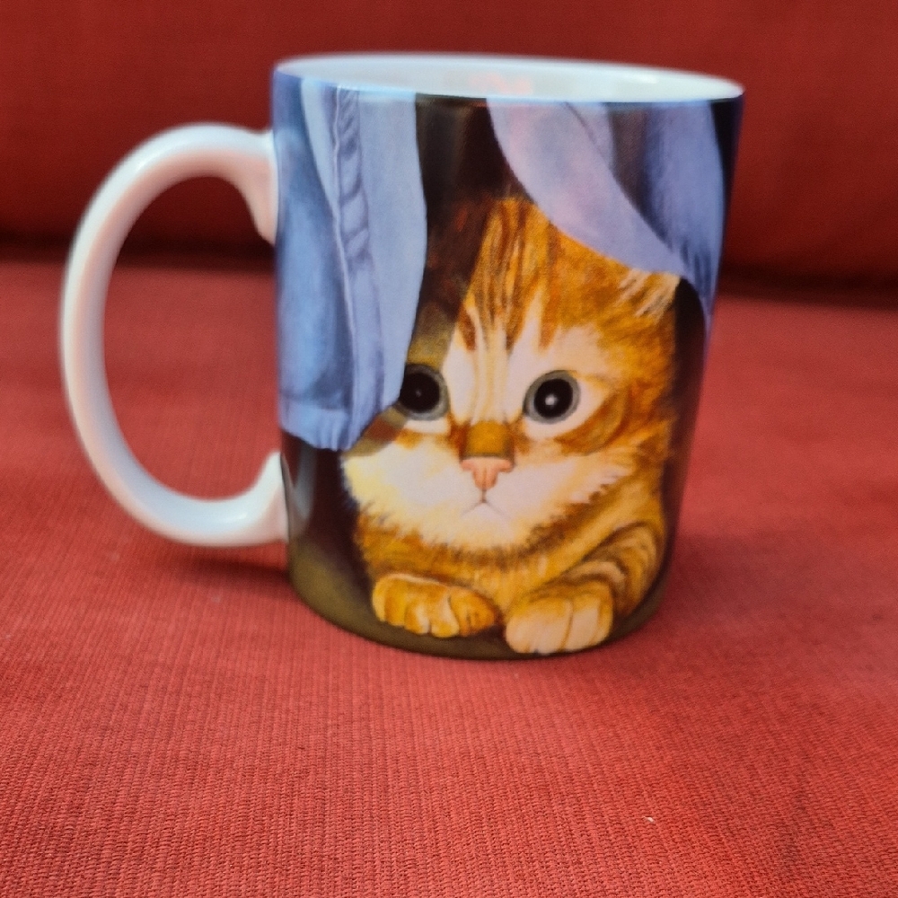 LANG COMPANY Cute Orange Cat Mug